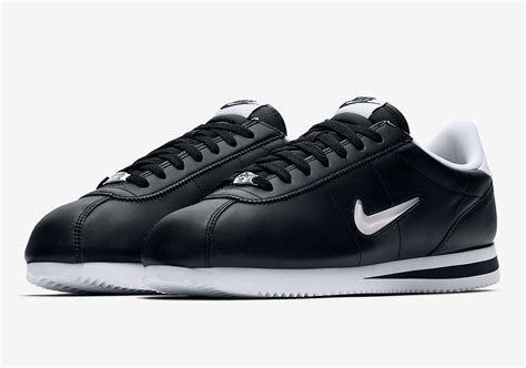 black and white Nike Cortez jewel